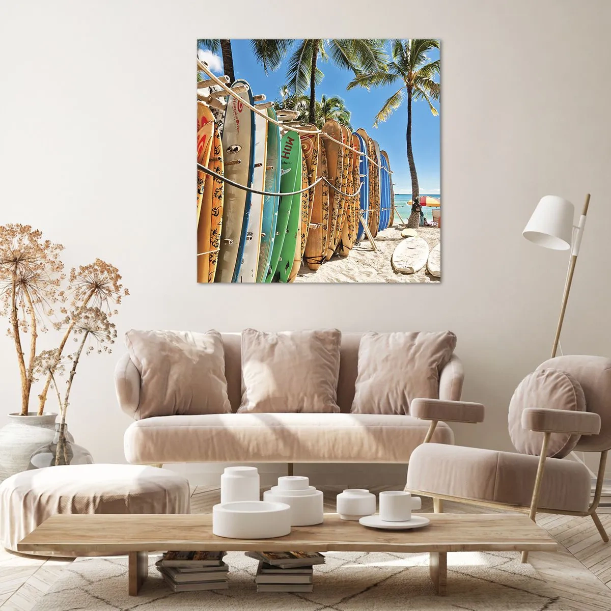 Quadro em tela - Diversão ensolarada - 40x40 cm