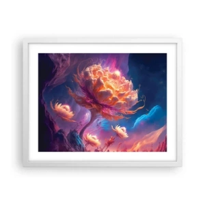 Pôster em moldura branca - Outro mundo - 50x40 cm