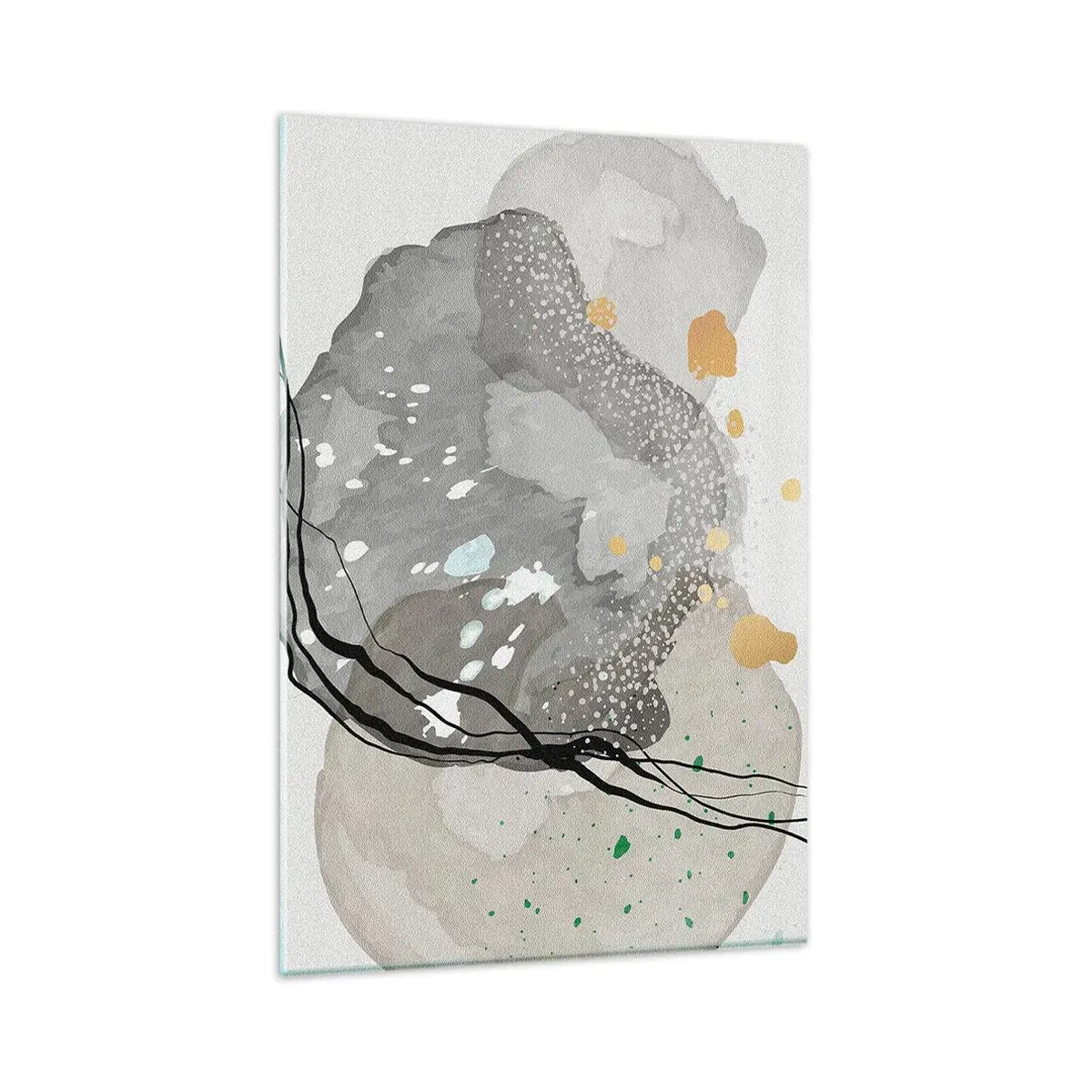 Quadro em vidro - Composição orgánica - 80x120 cm