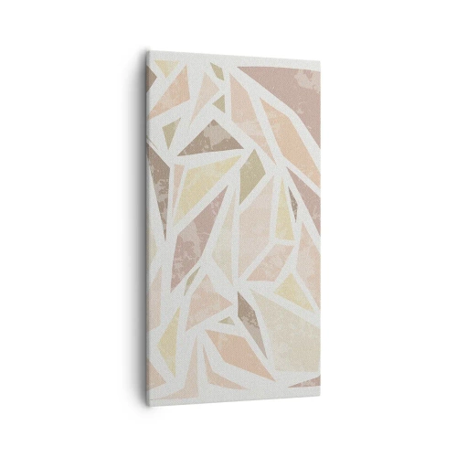 Quadro em tela - Composição de vitral - 55x100 cm