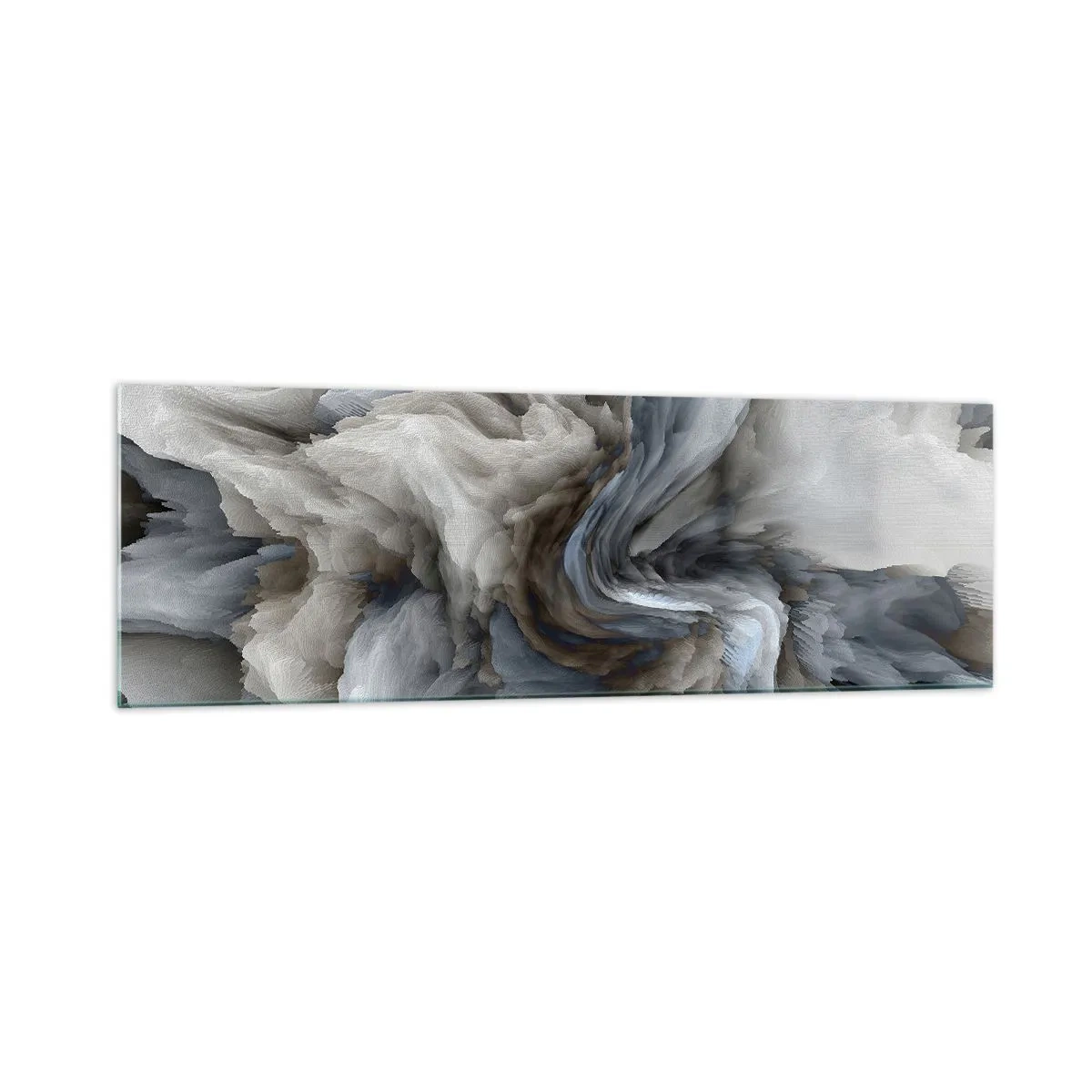 Quadro em vidro - Pedra e flor - 160x50 cm