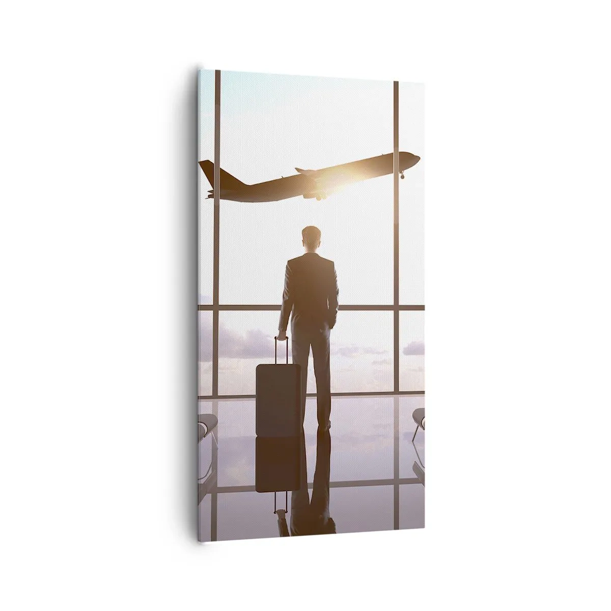 Quadro em tela - Tem tempo, desacelere - 65x120 cm