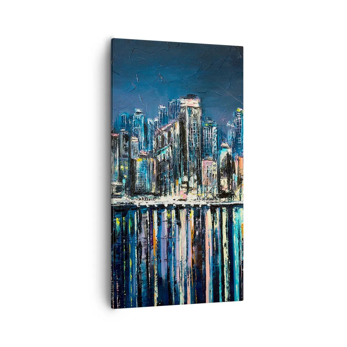 Quadro em tela - Cascata de luzes - 55x100 cm