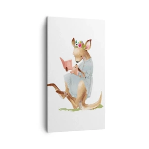 Quadro em tela - Leia para mim, mamãe - 45x80 cm