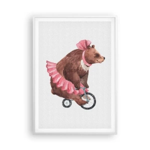 Pôster em moldura branca - Que circo! - 70x100 cm