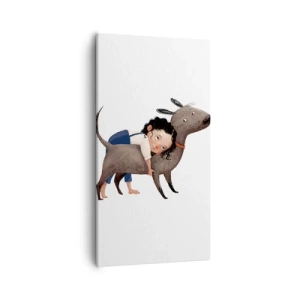 Quadro em tela - Melhores amigos - 55x100 cm