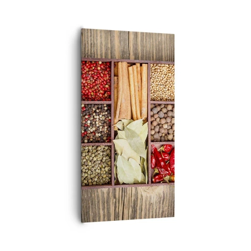 Quadro em tela - Ordem das formas, um ramo de aromas - 65x120 cm