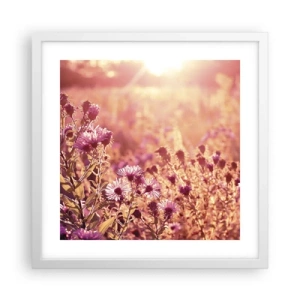 Pôster em moldura branca - Antes do verão acabar - 40x40 cm