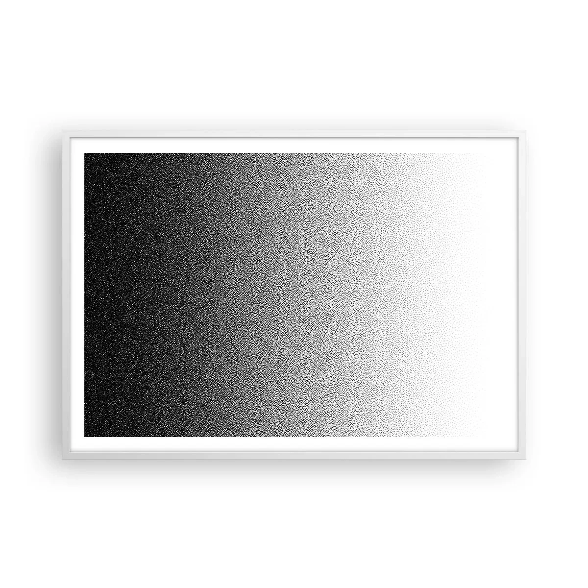 Pôster em moldura branca - Em direção à luz - 100x70 cm