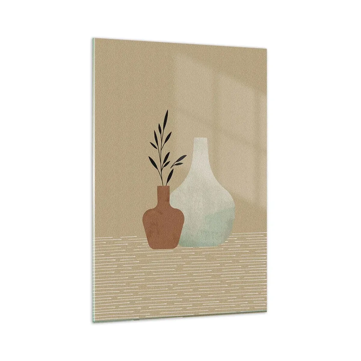 Quadro em vidro - O vaso e sua ideia - 80x120 cm