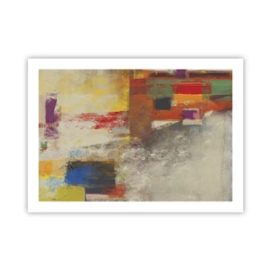 Pôster - Geometria das cores - 70x50 cm