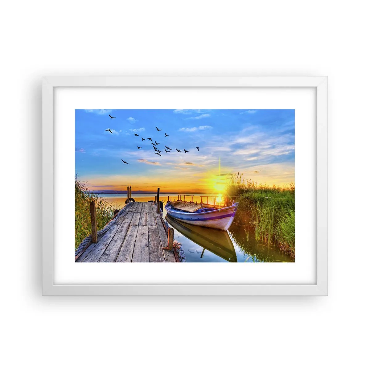 Pôster em moldura branca - Adeus, até amanhã - 40x30 cm