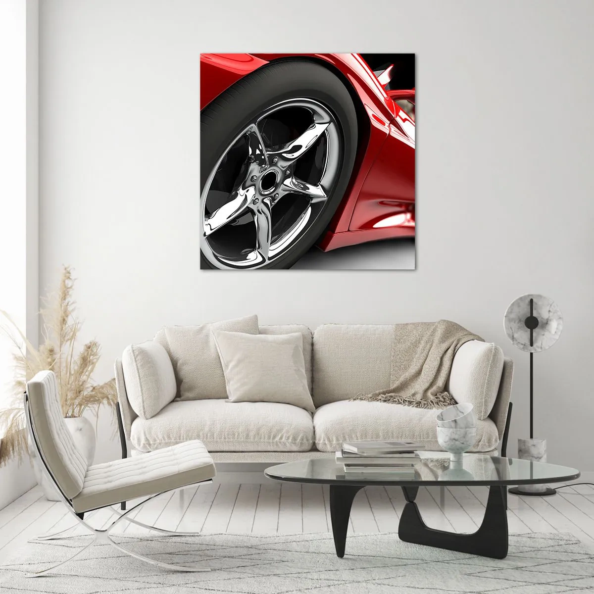 Quadro em vidro - Projetado para a velocidade - 50x50 cm