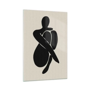 Quadro em vidro - Em seus próprios braços - 70x100 cm