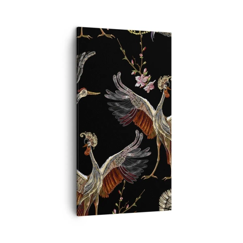 Quadro em tela - O pássaro de conto de fadas - 45x80 cm