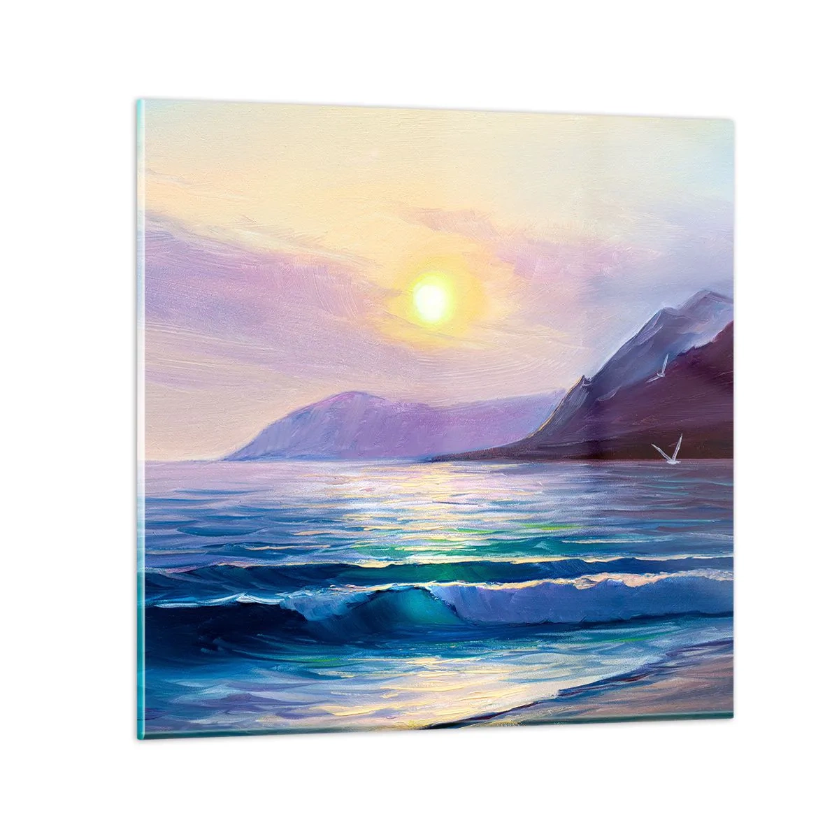 Quadro em vidro - Cristal de água e ar - 60x60 cm