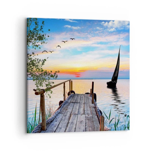 Quadro em tela - Boa noite - 70x70 cm