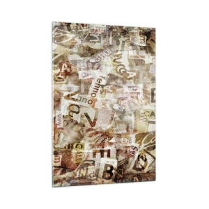 Quadro em vidro - Unificando a conversa fiada - 50x70 cm