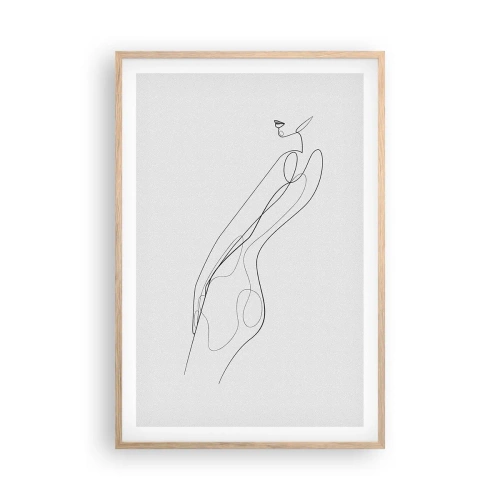 Pôster com moldura de carvalho claro - Apenas uma promessa - 61x91 cm