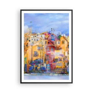 Pôster com moldura preta - Estamos juntos - 70x100 cm