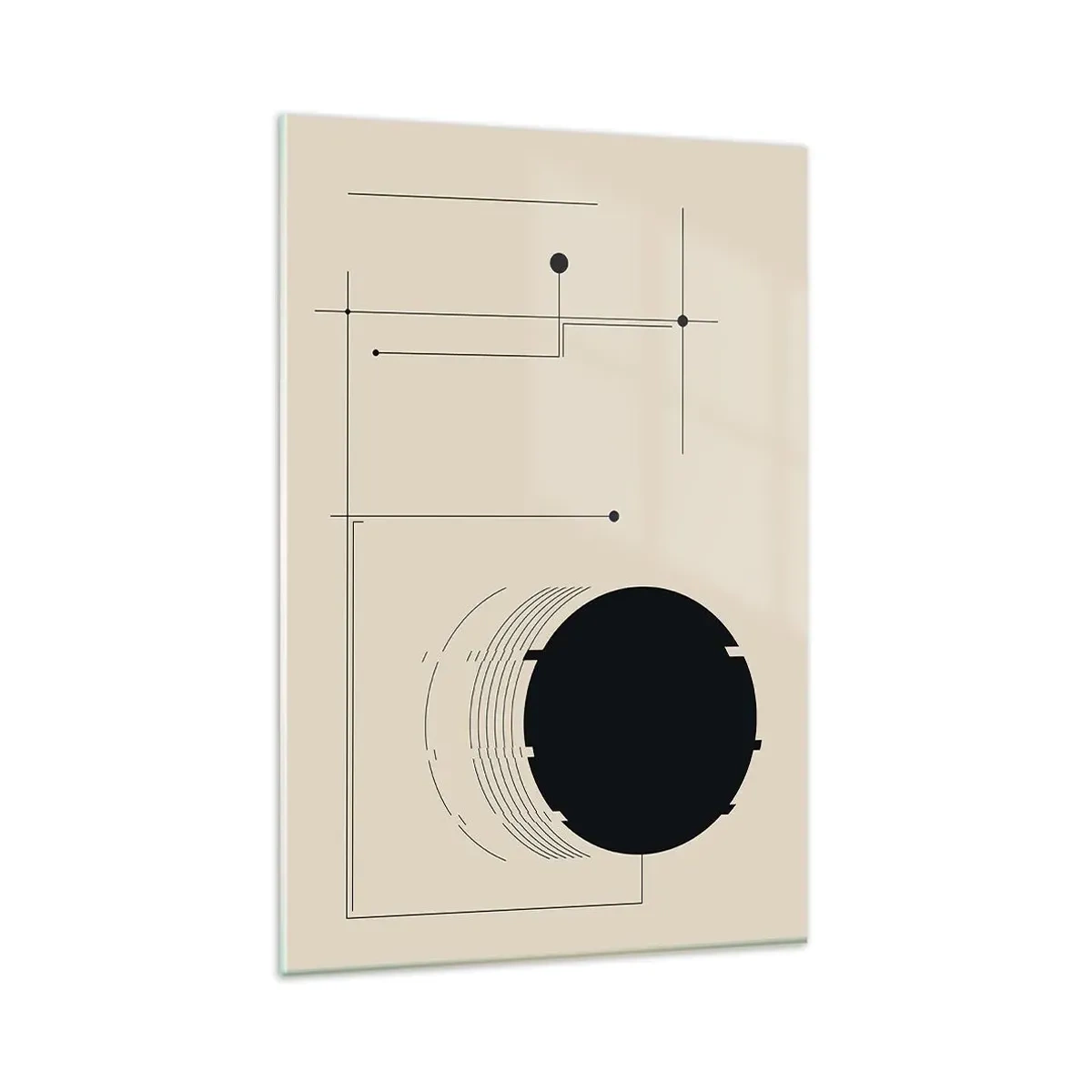 Quadro em vidro - Composição flexível e dinâmica - 80x120 cm