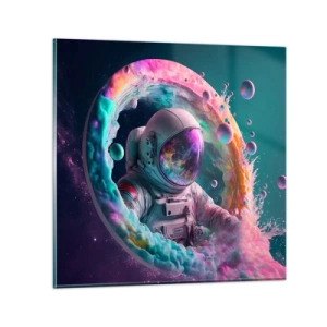 Quadro em vidro - Portão estrela - 30x30 cm