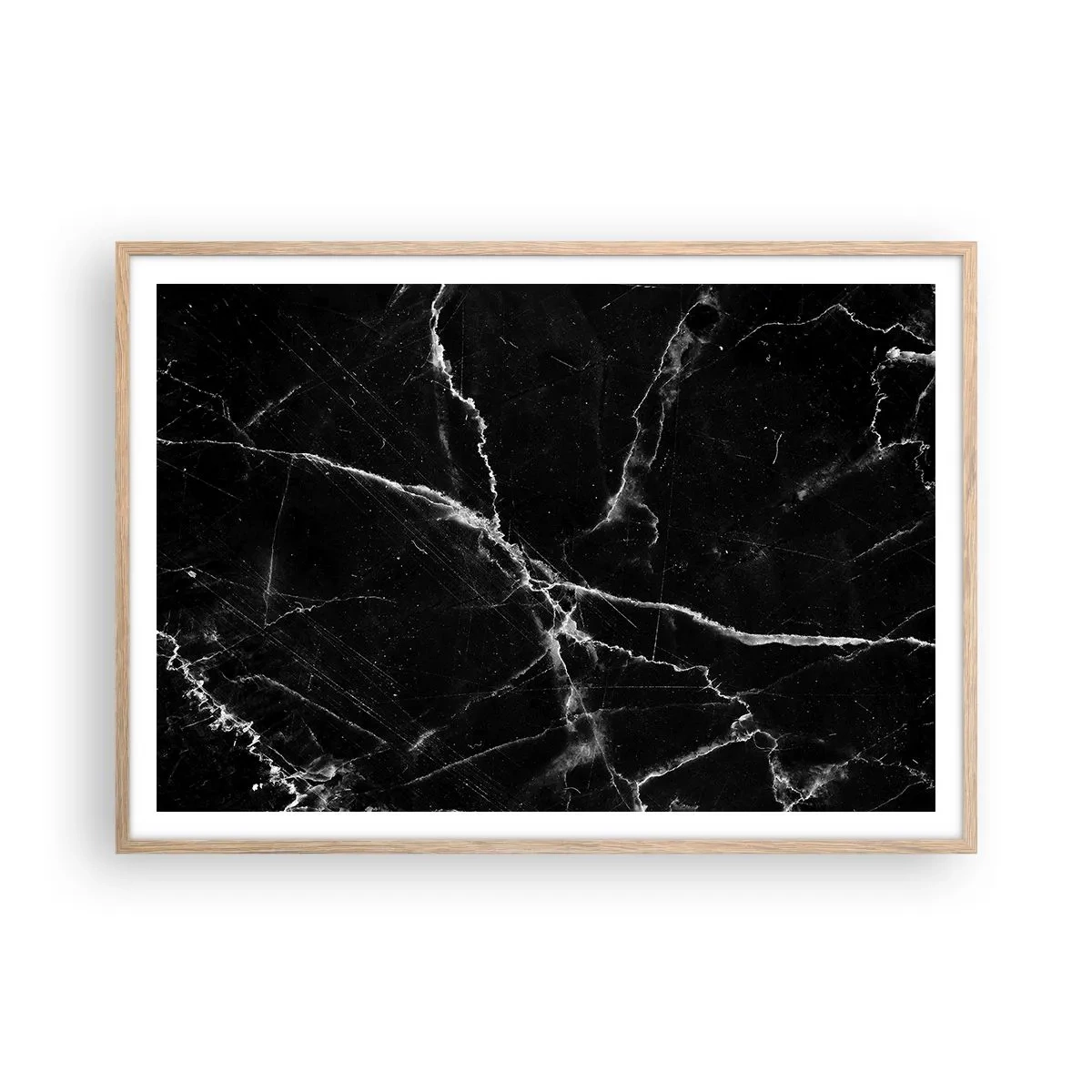 Pôster com moldura de carvalho claro - A vida secreta da pedra - 100x70 cm