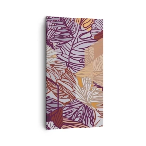 Quadro em tela - A impossível relação entre a geometria e a natureza - 45x80 cm