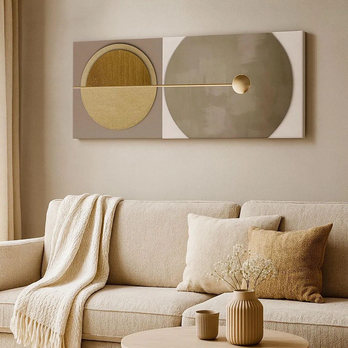 Quadro em tela - Equilíbrio perfeito - 100x40 cm