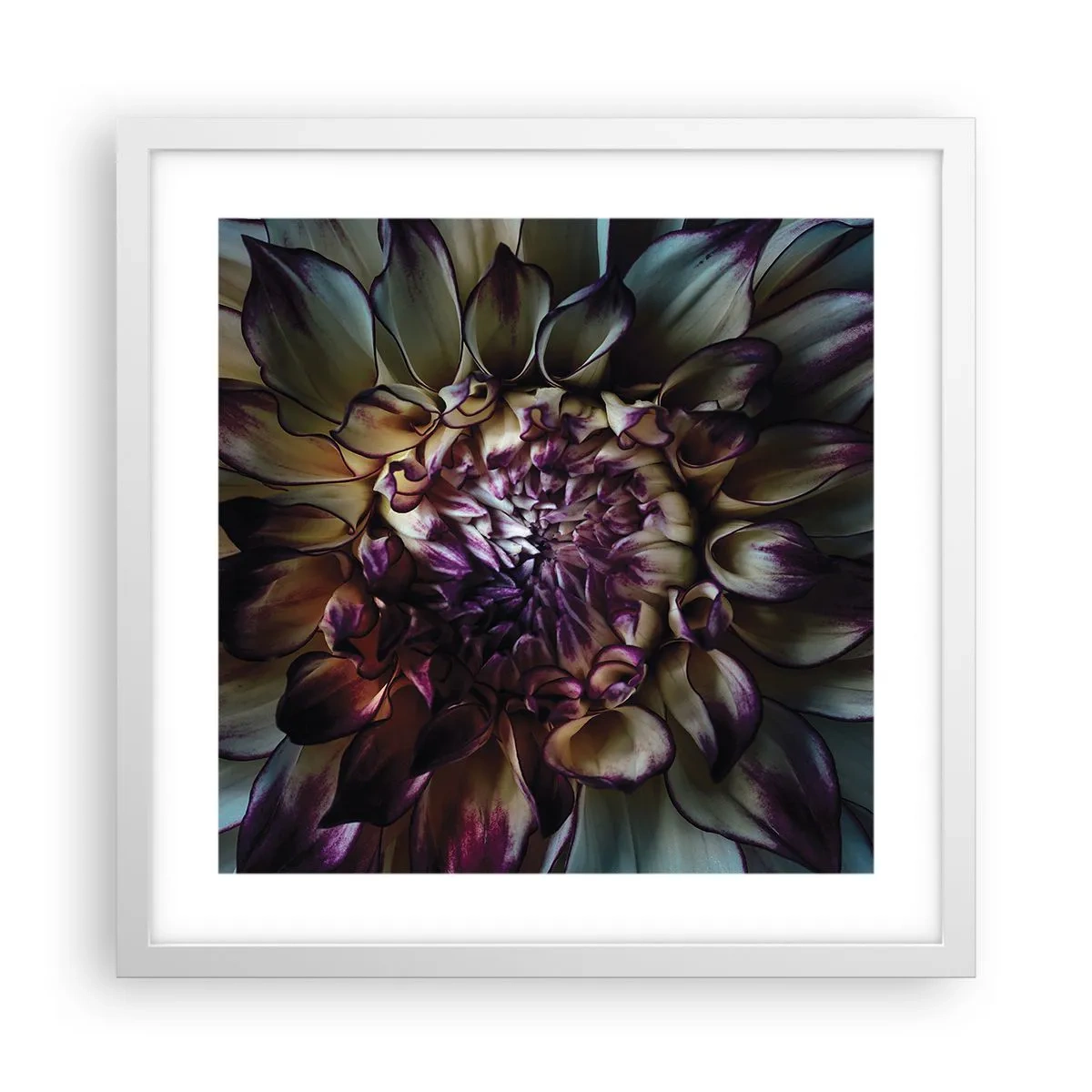 Pôster em moldura branca - O florescimento da juventude - 40x40 cm