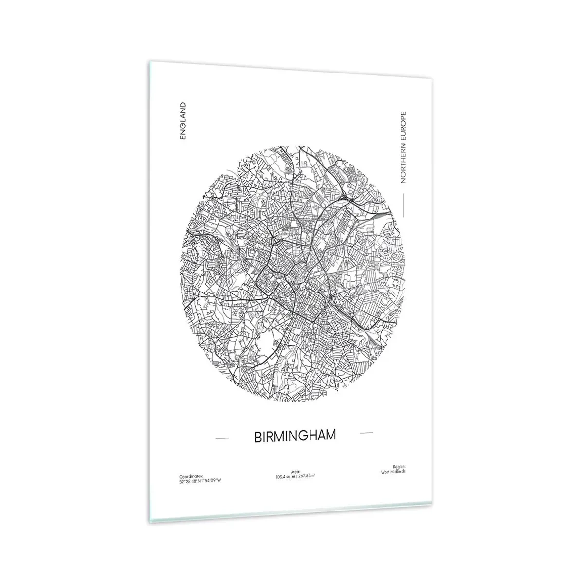 Quadro em vidro - Anatomia de Birmingham - 80x120 cm