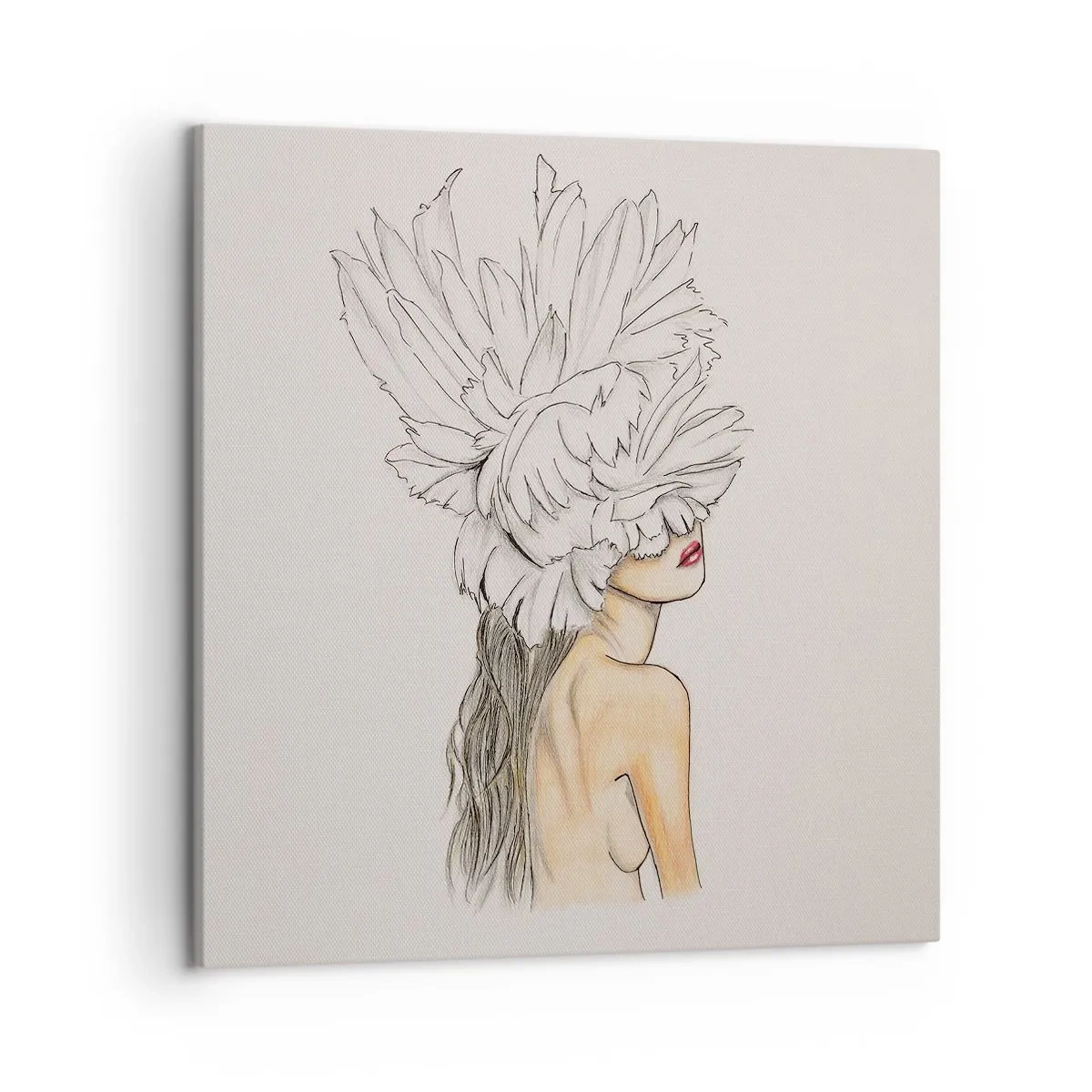 Quadro em tela - Beleza coroada - 50x50 cm