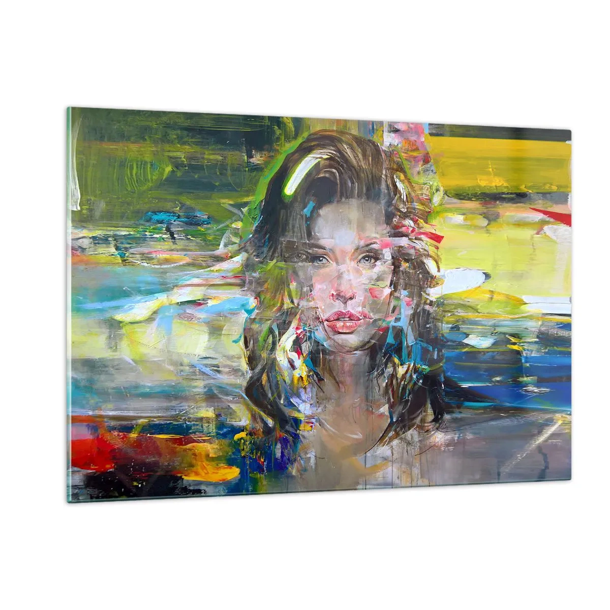 Quadro em vidro - Atrás da cortina de ar - 120x80 cm