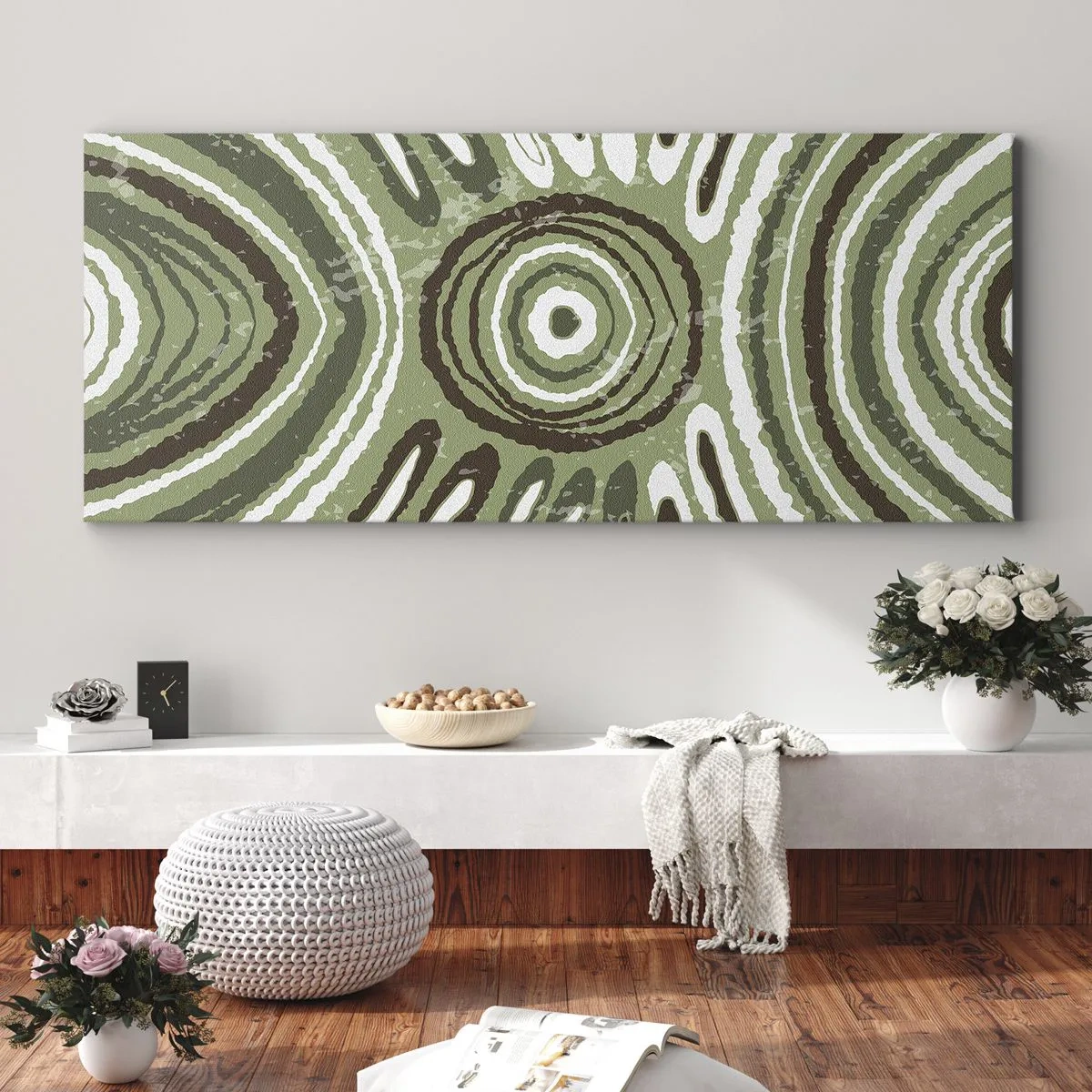Quadro em tela - Uma explosão de emoções - 100x40 cm