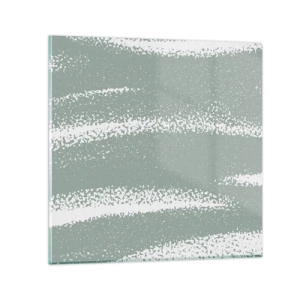 Quadro em vidro - Abstração em um clima de inverno - 60x60 cm