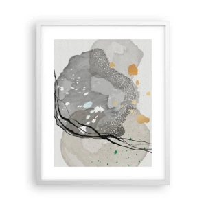 Pôster em moldura branca - Composição orgánica - 40x50 cm