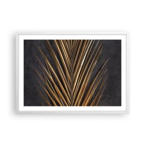 Pôster em moldura branca - Ouro dos trópicos - 70x50 cm