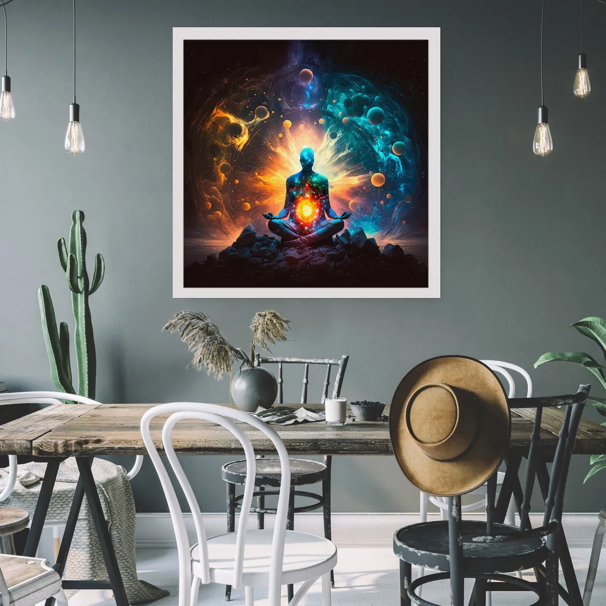 Pôster - Paz cósmica - 50x50 cm