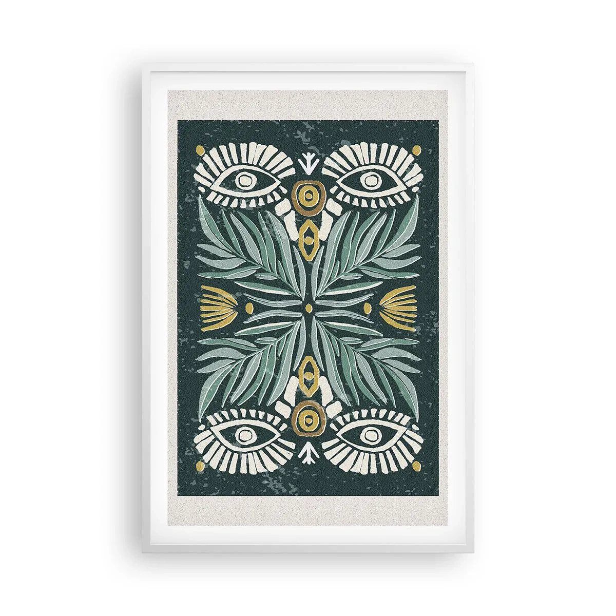 Pôster em moldura branca - Como um recorte folclórico - 61x91 cm