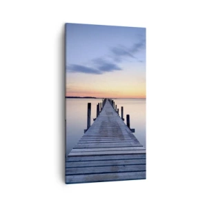 Quadro em tela - A calma de um crepúsculo sereno - 45x80 cm