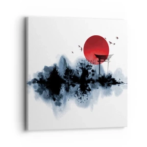 Quadro em tela - Vista japonesa - 40x40 cm