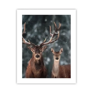 Pôster - O senhor da floresta com sua esposa - 40x50 cm