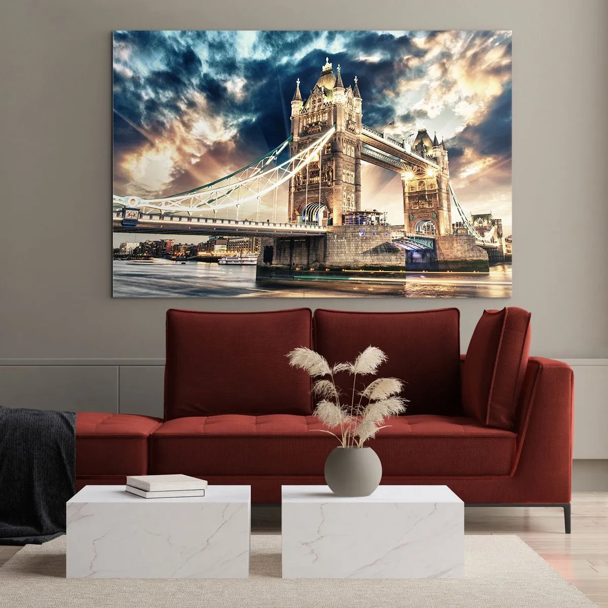 Quadro em vidro - Monumento ao Império Vitoriano - 120x80 cm