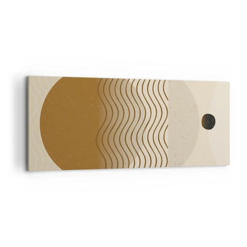 Quadro em tela - Sobre a origem das figuras geométricas - 100x40 cm