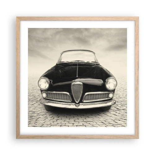 Pôster com moldura de carvalho claro - E como não me amar? - 50x50 cm