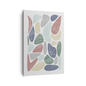 Quadro em tela - Um mosaico de cores em pó - 70x100 cm