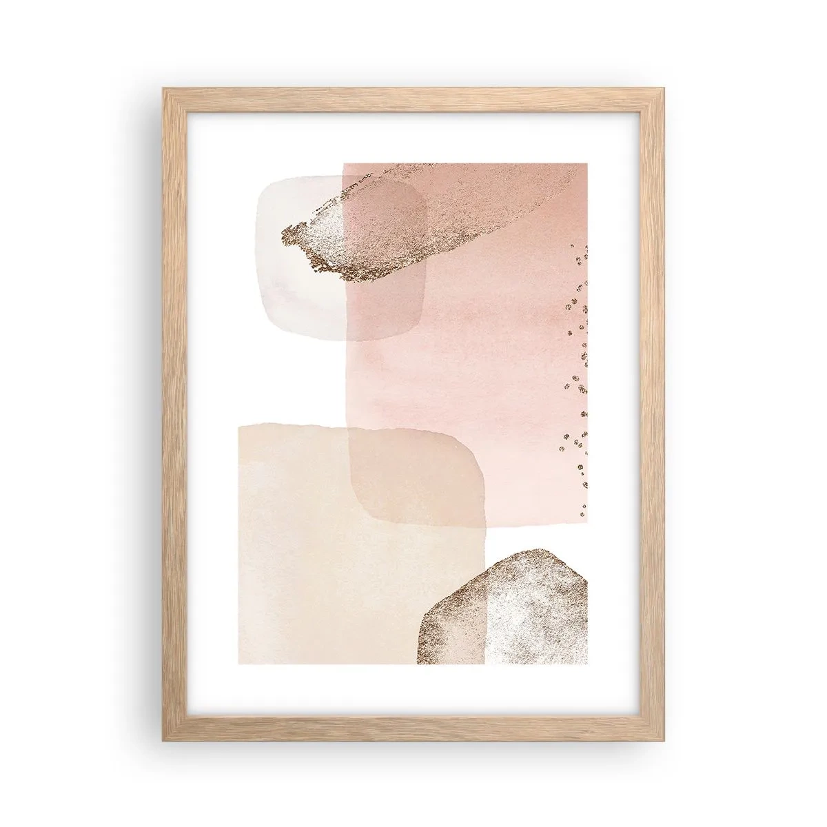 Pôster com moldura de carvalho claro - Olhar através da cor - 30x40 cm