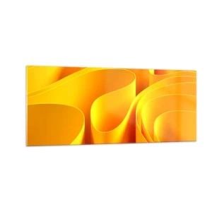 Quadro em vidro - Como as ondas do sol - 100x40 cm