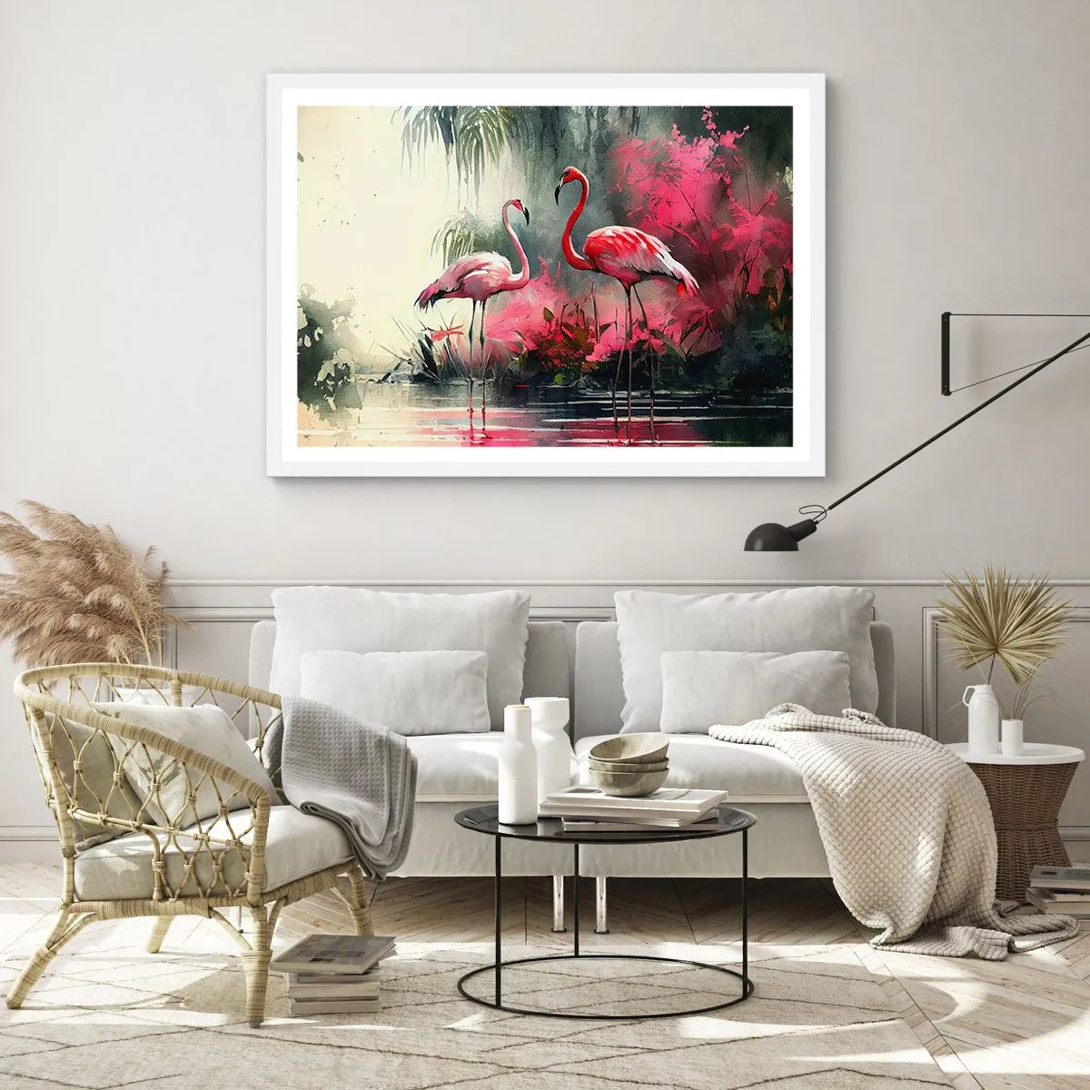 Pôster em moldura branca - Uma lição de graça natural - 40x30 cm