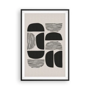 Pôster com moldura preta - Ofertas indiferentes - 61x91 cm